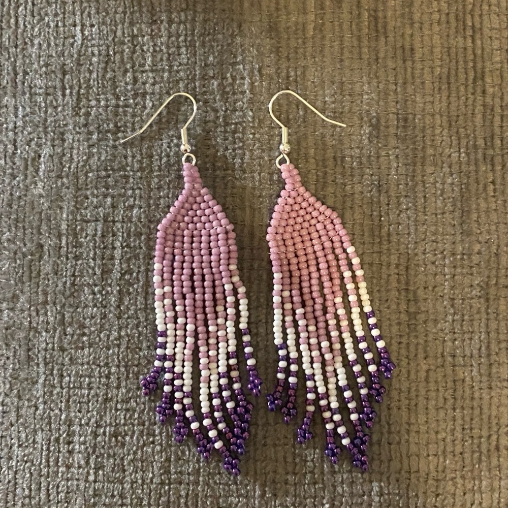 Native American style beaded earrings
